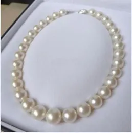 Fine Pearl Jewelry Fine Natural Długość 1316 mm Perfect okrągły Morze Południowe Białe naszyjnik Pearl 14K2913408