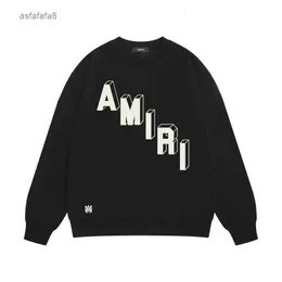 Designer Hoodies Fashion Streetwear Amires Niche Trendy Br Autumnwinter Minimalist Threedimensional Letter Number Printed Mens Womens L5 HBWM