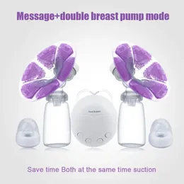 Real Bubee Single Double Electric Baby Breast Feeding Infant Nipple Baby Feeding Bottle USB Breast Pumps For Mother 240130