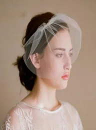 Vintage Wedding Blusher Veils Simple Short Bridal Veil Cheap Bridal Veils5806879