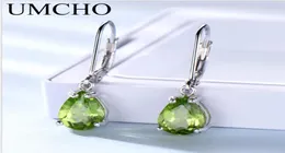 Fashion S925 Sterling Silver Chandelier Olive Green Topaz Gemstone Stapsed Acced Earrings Long AccoreSite Greatize Greaderment Jewelry2317878