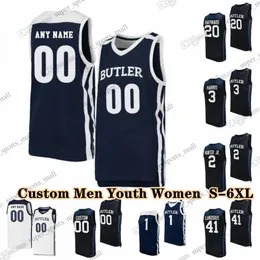 S-6xl Butler Bulldogs College Basketball 21 Pierre Brooks Jerseys 1 Jalen Thomas 5 Posh Alexander 22 Connor Turnbull 33 Boden Kapke 3 Ethan McComb 0 Augusto Cassia