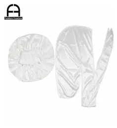 Unisex erkekler ipek durag maç ipeksi kaput kadınlar için ipeksi durags erkekler için bandanas türban şapka uzun kuyruğu durag dalgalar kapağı 15pcs3360654