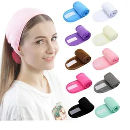 10 färger hårband kvinnor pannband bomull hårband flickor turban makeup hairrace sport headwraps frerry tyg hårnålar för tvätt 8815358