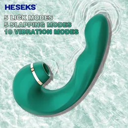 HESEKS 3 in 1 Klitoris-Saugnapf, Lecken, 10 Vibrationen, Oralsex, Klitoris-Klitoris-Stimulator, Sexspielzeug für Frauen, Masturbation, 240129