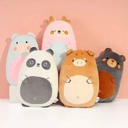 Kawaii Hayvanlar Peluş Yastık Sevimli Dinozor Pig Tavşan Kedi Panda Hayvanat Bahçesi Hayvan Yumuşak Plushie Peluche Kids Hediye 240202