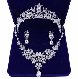 Bridal Tiaras Hair Necklace Earrings Accessories Wedding Jewelry Sets Cheap Fashion Style Bride Hair Dress97783801924505