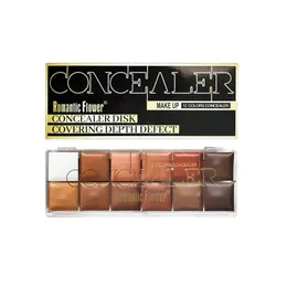 12-color Concealer Dark Skin Waterproof Full Coverage Foundation Makeup Makeup Foundation Bronzer Base Cosmetics 240129