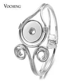 10pcslot New Vocheng Gingersnaps Bracelet Alloy Bangle fit 18mm Snap Charms Diy Jewelry Female Gift Whole NN74310 CX2007248469480