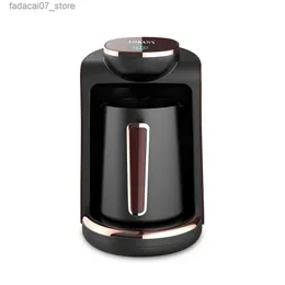 Coffee Makers Household Automatic Turkish Coffee Machine Cordless Electric Pot AC 111V~240V 550W Portable Travel Coffee Maker Q240218