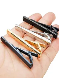 Männer Hemd Schmuck Pins Geschenk Krawatte Clip Set Zubehör Metall Bar Regelmäßige Schließe Glänzend Twill Business Hochzeit 4pcs5562220