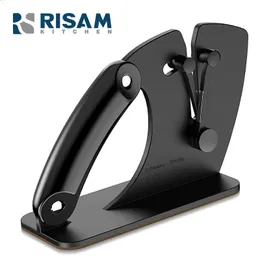 Risamsha Kitchen Knife Sharpener Knives Edge Autoadjust Blade من السهل استخدام أداة شحذ سريعة 240123