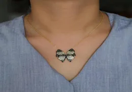 Boohemia Style 2019 New Fashion Fine Jewelry Gold Gold Clant Cz Beautiful Beautiful Butterfly Pendants for Women32196229968