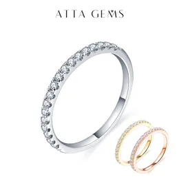 ATTAGEMS 925 Sterling Silber Weißgold runder, hervorragend geschliffener Ring für Mädchen-Cocktail-Schmuck 240119