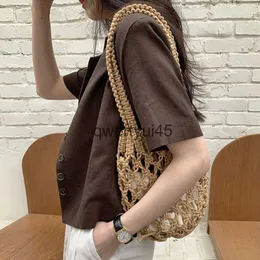 أكياس الكتف COON ROPE WOSFER WOMENS SOULLER 2 قطعة و BOEMIAN MES BAG Summer Straw Beac tute tote pursesh24218