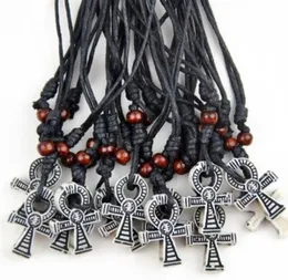 Lot 12pcs Cool Cold Argeptian Cross Ankh Pendants Netlace Gift Mn15716077903