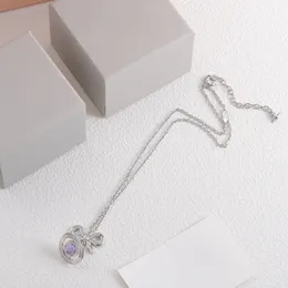 قلادة قلادة من الفضة الماس لـ Woaman Diamond Necklace أعلى منتجات فاخرة من النحاس الأصفر