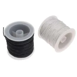 Cheap Jewelry Cord Accessories DIY Making for Necklace Bracelet White Black Wax Cord Waxed Linen Cord 1mm 30YardSpool8033886
