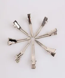 2018 New Women Single Prong Alligator Clip 45 mm Silver Metal Hair Clips 여자를위한 헤어 액세서리 전체 200 조각 6611107