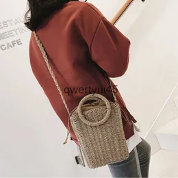 Umhängetaschen andmade Womens Soulder Bag Boemian Woven Summer Beac Female Straw Crossbody Messenger andbag ToteH24218