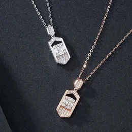 H F Natural Diamond Cut Wedding Necklace Set VVS .32CTW AU750 585 375 Anpassad charmhalsband fina smycken