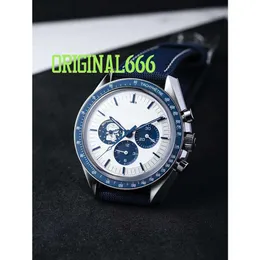 Luxury Watchmen Speedmaster Watch Omegawatch Rocket Working Aznw Superclone 5a Superb Quality Mechanical Uhr All Dial Work Uhr Silver Snoopys Award 50th Montre