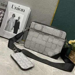 Z torebkami z pudełka Crossbody Bagss Trio Duo Designer Mężczyźni skórzane torby modowe Messenger moda torba na ramię Kobiet Torby Travel School Bags Man AAA+ z pudełkiem 1111