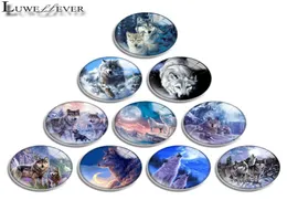 10mm 12mm 14mm 16mm 20mm 25mm 30mm 607 Wolf Clasps Hooks Round Glass Cabochon Jewelry Finding Fit 18mm Snap Button Charm Bracele5641353