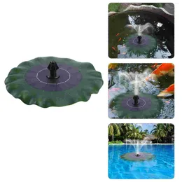 Garden Decorations Solar Water Pump Floating Leaves Fountain Bird Bath Pads Ornaments For Tank Pond Decoration