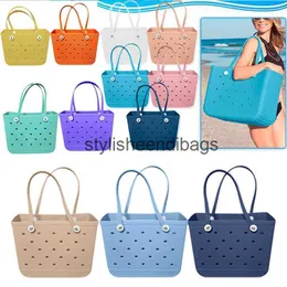 Totes Men And Women Unisex Summer EVA Beach Bags Waterproof Washable Rubber Tote Bag Waterproof Basket Tote Bag Swimming Fitness BagH24218