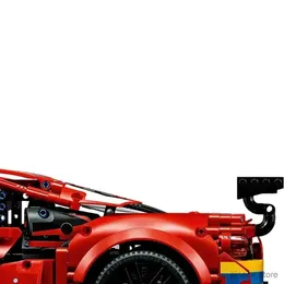 Bloklar 1 8 Ölçekli Spor Araç 1677 PCS Yapı Blokları Kit Hypercar 42125 Koleksiyon Motor Sporları Araba Oyuncak Hediyesi Erkekler