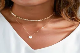 IPARAM 2018 Neue Mode Gold Münze Layered Halskette Set Für Frauen Charme Halsband Necklace2325998