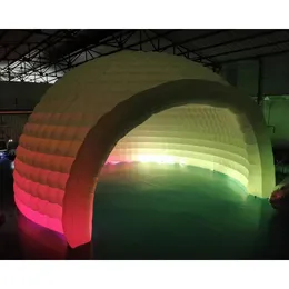 10mD (33 pés) com soprador atacado de alta qualidade tenda iglu inflável gigante para eventos, casa de cúpula de esfera inflável com luz LED