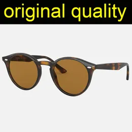 Классические круглые солнцезащитные очки для мужчин и женщин, модные солнцезащитные очки высшего качества для мужчин и женщин с кожаной коробкой Gafas De Sol