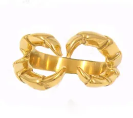 Fanssteel Stainless Steel Mens 또는 Womens Punk Vintage Jewelry Crab Claw Ring 바이커 링 선물 선물 13W75G84965491105683