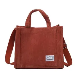 Vintage casual corduroy handbag women's retro tramp cross-body bag women's travel shoulder bag handbag environmental protection bag