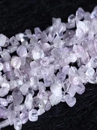 İndirim Bütün doğal orijinal mor pembe kunzite spodumene nugget gevşek boncuklar form 810mm fit mücevher 16quot 053456700518