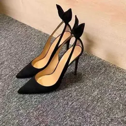 Mulheres vestido sapatos de salto alto flertando na cama sexy canhão sapatos novo maduro apontado e versátil profissional cross dressing amor fino