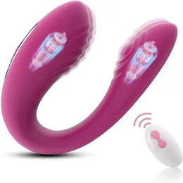 5 frequenze vibranti che saltano uovo telecomando senza fili magnetico ricaricabile UShape secondo vibratore giocattoli del sesso femminile 240202
