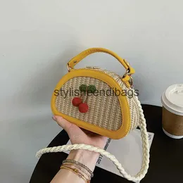 Torby na ramię moda letnia torba słomkowa dla torebek designerka wiklinowa tkanina torba torba plażowa pu 2022 Summer New Flap Crossbody Bagh24219