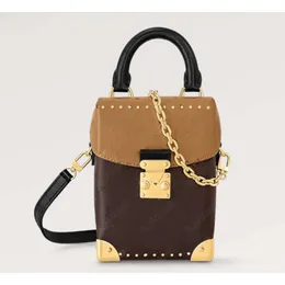 10A Designer Camera Box handbag women fashion rivet leather crossbody Petite strap shoulder bags tote 82465
