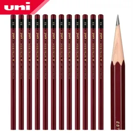 12pcs UNI 경도 테스트 특수 연필 1887 로그 드로잉 스케치 아트 연필 안전 비 독성 A 17 사양 선택 240118