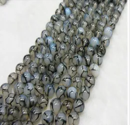 6mm black white dragon agate natural gemstone loose beads DIY jewelry necklace bracelet7329943