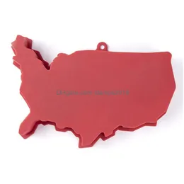 Backformen 4. von JY Eiswürfelform Kreative amerikanische Karte Lebensmittelqualität Sile Tray Easy Release Die Vereinigten Staaten Amerika Drop Deliver Dhjol