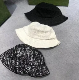 Boinas 2024 Design de verão Unissex Lace Luxury Panamas Fashion Fashion Casual Hat Hat Outdoor Viagem Caps de balde dobrável de alta qualidade de alta qualidade