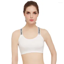 Roupa de yoga wearable todo versátil sutiã alto suporte elegante almofadas removíveis esportes treino-venda correndo confortável