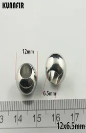 12mm diameter with 65mm hole smooth 316L stainless steel beads bracelet necklace accessories jewelry DIY parts 100pcs per lot ZSP2984922