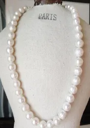 Fine Pearls Jewelry new 18quot 1112 MM SOUTH SEA NATURAL White PEARL NECKLACE 14K GOLD CLASP5282899