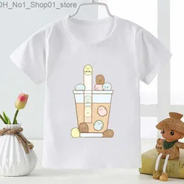 T-Shirts Heißer Verkauf Sumikko Gurashi Druck Cartoon Kinder T-shirt Nette Kinder Kleidung Sommer Kurzarm Mädchen Tops Baby Jungen T-shirt Q240218