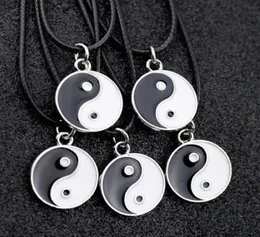 Lot 10pcs fashion women men039s Taoism Tai Chi yin yang Charms Pendant necklace whole HJ087414099
